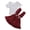 Red Wine, variant on BemeyourBBs Toddler Baby Girls Summer Clothes Vintage Infant Baby Girls Summer 2 Piece Outfit Polka Dot Collar Short Sleeve T-Shirt and Ruffle Suspender Skirt Set