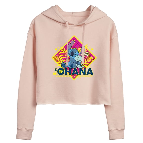 Disney - Lilo & Stitch Cropped Graphic Hoodie