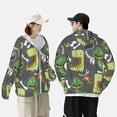 thumbnail image 4 of Fotbe Cartoon Dinosaurs Chaqueta con Protección Solar UPF 50+ para Hombre y Mujer, Camisa con Capucha y Bolsillos-XX-Large, 4 of 7
