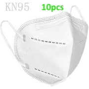 KN95 Safety ma-sks Protection Personal Health face guard PM2.5 Windproof Foggy Haze 5-Layer Disposable Respirator Indoor and Outdoor 10pcs