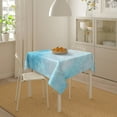 thumbnail image 6 of YFYANG Square Polyester Table Cloth, 54" x 54" Reusable Table Cover Kitchen Dining Room Blue Dream Texture Decorative Tablecloths for Tables of 2-4 People, 6 of 8