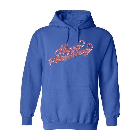 Happy Anniversary In Cursive Hoodie Women -Image by Shutterstock, Female Medium