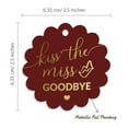 thumbnail image 6 of Inkdotpot Kiss The Miss Goodbye Bridal Shower Bottle Tag Real Gold Foil Favor Hang Tags Pack Of 50, 6 of 6