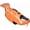 JSY01 orange prawns, variant on Reflective Dog Life Jacket, Shark and Mermaid Print