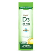 Nature's Truth Vitamin D3 5000 IU | 2 fl oz Liquid | Non-GMO, Gluten Free