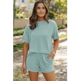 thumbnail image 6 of Ribbed Knit Shorts and Tee Set - Perfect for Everyday Wear in Summer - [ZhiHiMeRi] | (US 8-10)M, 6 of 11