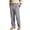 Gray, variant on Uwinwear Mens Linen Beach Pants Casual Summer Stylish Straight Leg Trousers Lightweight Loose Fit Travel Pants With Pockets,Khaki,S