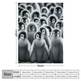thumbnail image 4 of YANMS Realistic Animals Blanket, Grey and White Penguins Resting on The Snow, Plush and Smooth Feel for Adults, 4 of 6