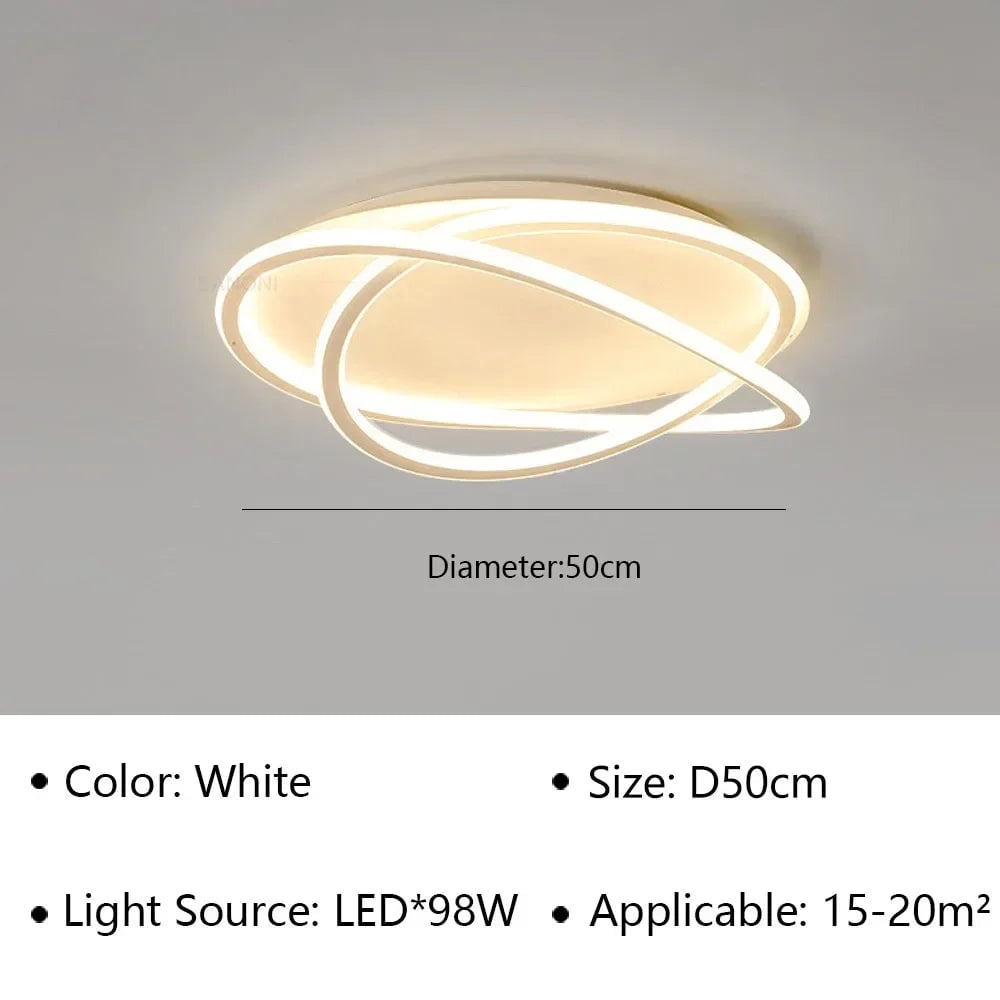 Modern LED Simple Ceiling Lamp For Living Dining Room Bedroom Study Room Balcony Restaurant Lighting Fixture Indoor Decoration