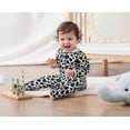 thumbnail image 2 of Aideaone Baby Footed Pajamas Long Sleeve Zipper One-Piece Footie Sleeper for Girls Boys Infant 0-12 Months, 2 of 8
