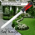 thumbnail image 4 of Keyfit Tools SOD Knife Stainless Steel Blade Sod Cutter Trim New sod Around Landscape Edging beds & Sunken, Overgrown Sprinkler Heads Like Hunter PGP Raise Repair Adjust Remove Sprinkler Guard, 4 of 4