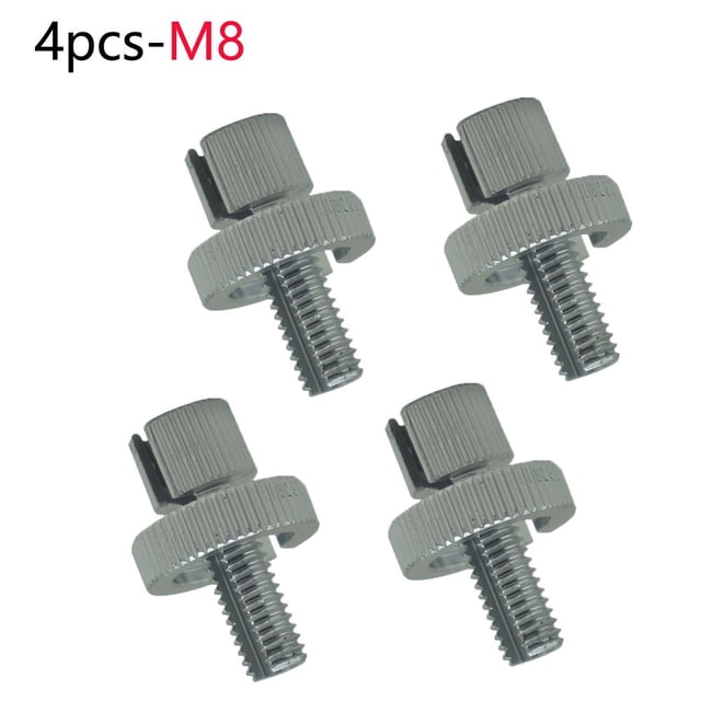 Vis de Régulation Ajusteur de Câble Mteal Universel avec Écrou de Verrouillage 4 Pcs 8mm Noir/argent Ajusteur de Câble de Frein d'Embrayage
