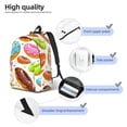 thumbnail image 4 of Yiaed Color Donut Print Backpack, Premium Laptop Backpack, Travel Backpack for Women, Lightweight Backpacks, Comfortable Back Pack-Medium, 4 of 5