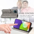 thumbnail image 5 of case for Samsung Galaxy A22 4G (Not 5G) Cartoon Girl Wallet Case,Cat Dog Style Flip Phone Cover with ID Card Holder & Kickstand PU Leather Magnetic Clasp Cases for Samsung Galaxy A22 4G MG Grey, 5 of 14