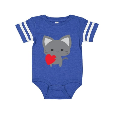 

Inktastic Heart Cat Gift Baby Boy or Baby Girl Bodysuit