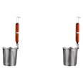 thumbnail image 2 of tssuouriy Food Strainer Convenient To And Store Made With Stainless Steel Stainless Steel Wire Strainer red 2Set, 2 of 6