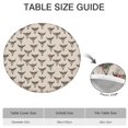 thumbnail image 6 of Beige Buffalo Skull Flower Pattern Round Fitted Tablecloth with Elastic Edge,Dining Table Cover Waterproof,Outdoor Round Tablecloth for Camping,Dining,Indoor and Outdoor, 6 of 7