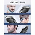thumbnail image 2 of Men's beard trimmer hair clipper, 13-piece grooming kit, cordless rechargeable., 2 of 5
