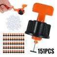 thumbnail image 2 of Tile Leveling System Kit 50pcs Tile Leveler Spacers 100pcs Cross Tile Gap Tool with 1 Wrench Reusable Ceramic Tile Installation Tool for Building Walls Floors, 2 of 4