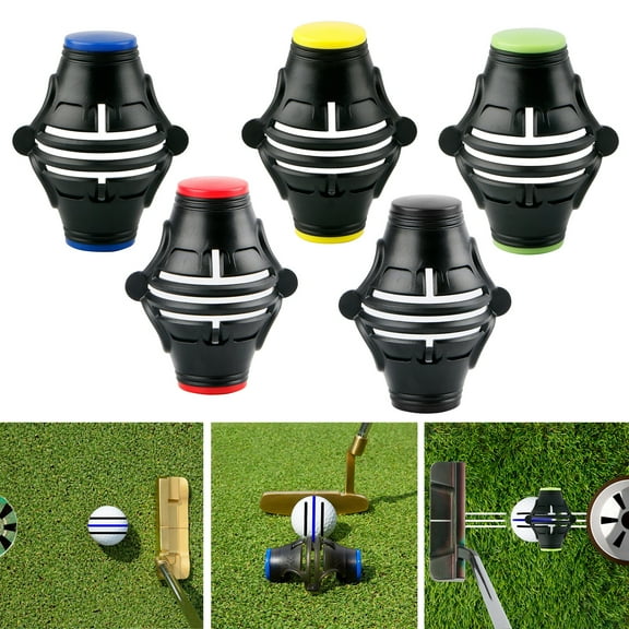 sunsanly Golf Ball Marker 360-degree Rotation Golf Ball Triple Line Marker Tool Alignment Ball Marker Stencil Portable Golf Accessories