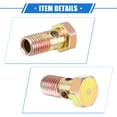 thumbnail image 5 of Unique Bargains 1 Set Car Single Banjo Bolt M10x1.25 Length 26mm Metric Thread Turbo Brake Line Fitting Adapter, 5 of 7