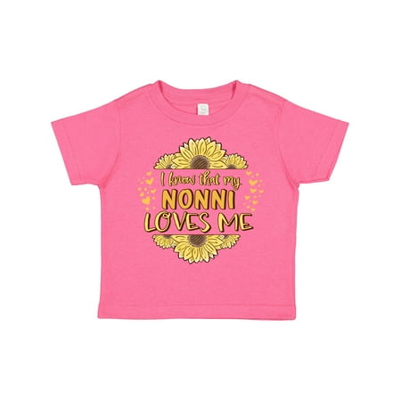 

Inktastic I Know That My Nonni Loves Me Gift Toddler Boy or Toddler Girl T-Shirt