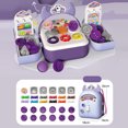 thumbnail image 2 of Kit de arcilla de modelado estilo mochila para niños, juego de juguetes de arcilla seca al aire con estuche de almacenamiento, 2 of 8
