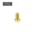 thumbnail image 3 of Unique Bargains Brass Hex Bolts, M8x16mm 5 Pack Fully Thread Grade 4.8 Machine Screws, 3 of 4