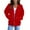 33#Red, variant on BRDFRL Women's Fleece Full-Zip Hoodie Red L