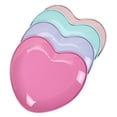 thumbnail image 4 of FRCOLOR  4 Pcs Love Heart Shaped Metal Tray Jewelry Plate Storage Holder Trinkets, 4 of 8