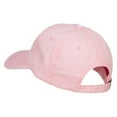 thumbnail image 3 of Border Collie Head Embroidered Washed Cap - Pink OSFM, 3 of 5