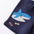 thumbnail image 5 of CAUYDY Boys Toddler Shorts French Terry Cotton Shorts Summer Casual Elastic Waist with Drawstring for Kid(L101-Dark Blue,6-7), 5 of 9