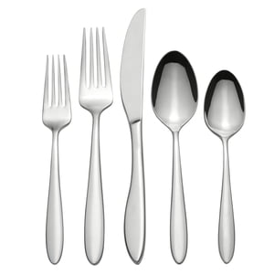 Oneida Solefield 45-Piece Flatware Set, Mirror Stainless