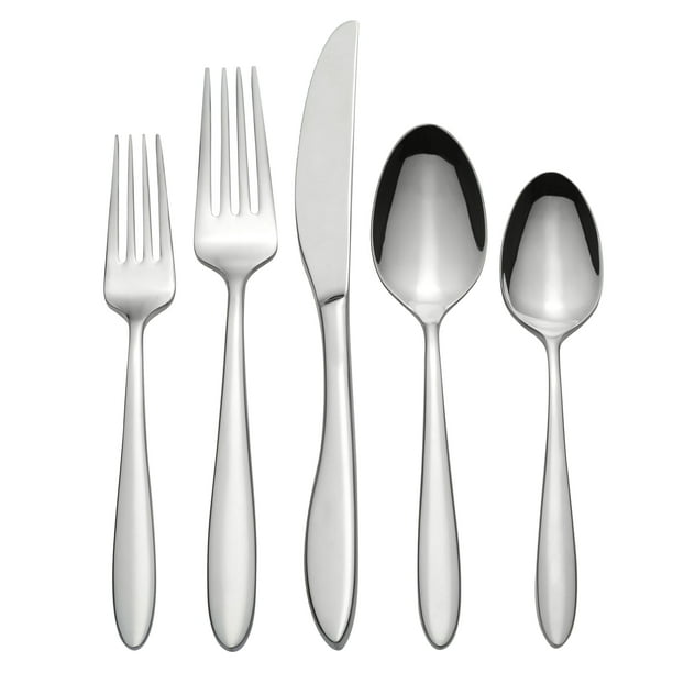 Oneida Solefield 45-Piece Stainless Steel Silverware Set, Service for 8 ...