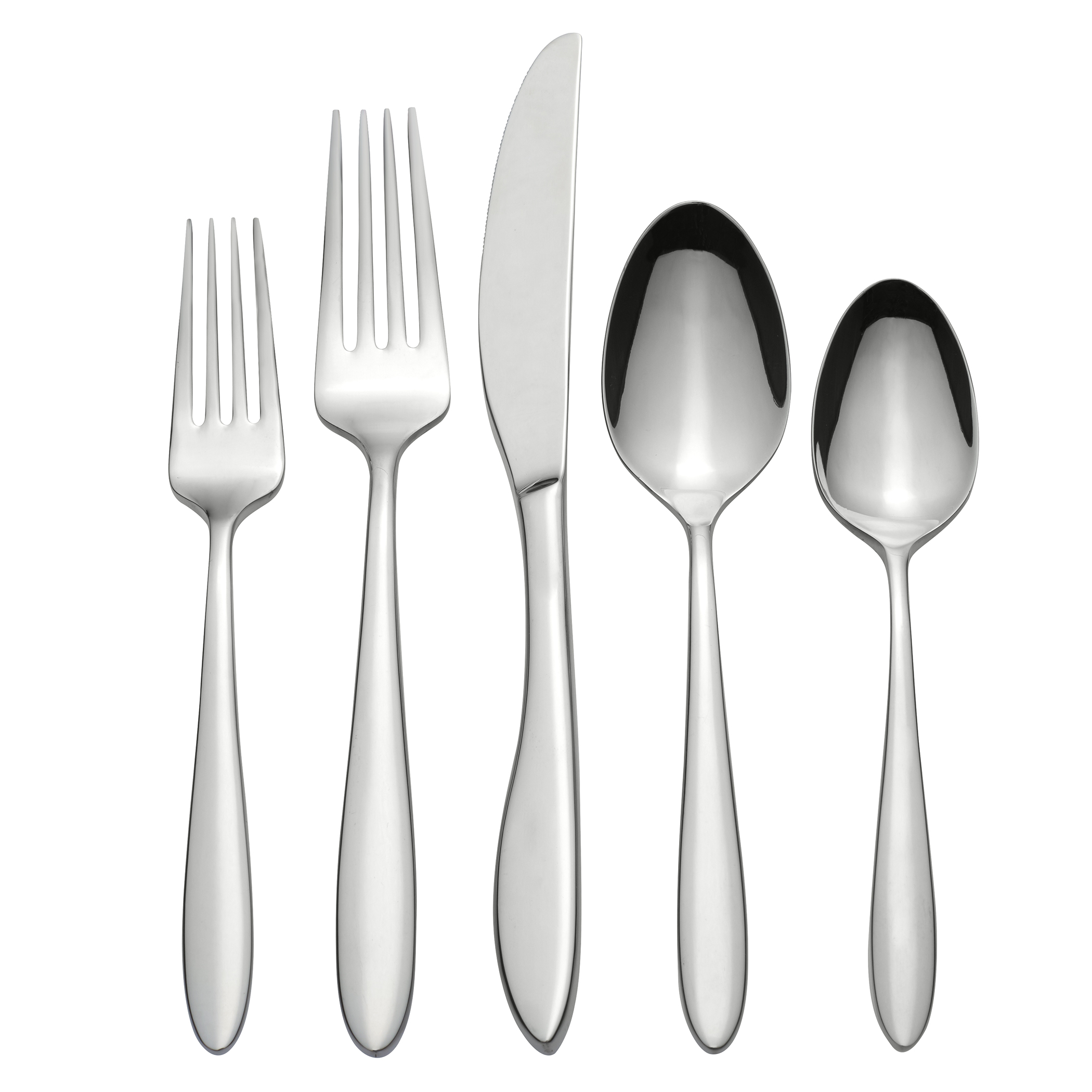 Oneida Solefield 45-Piece Flatware Set, Mirror Stainless photo 1