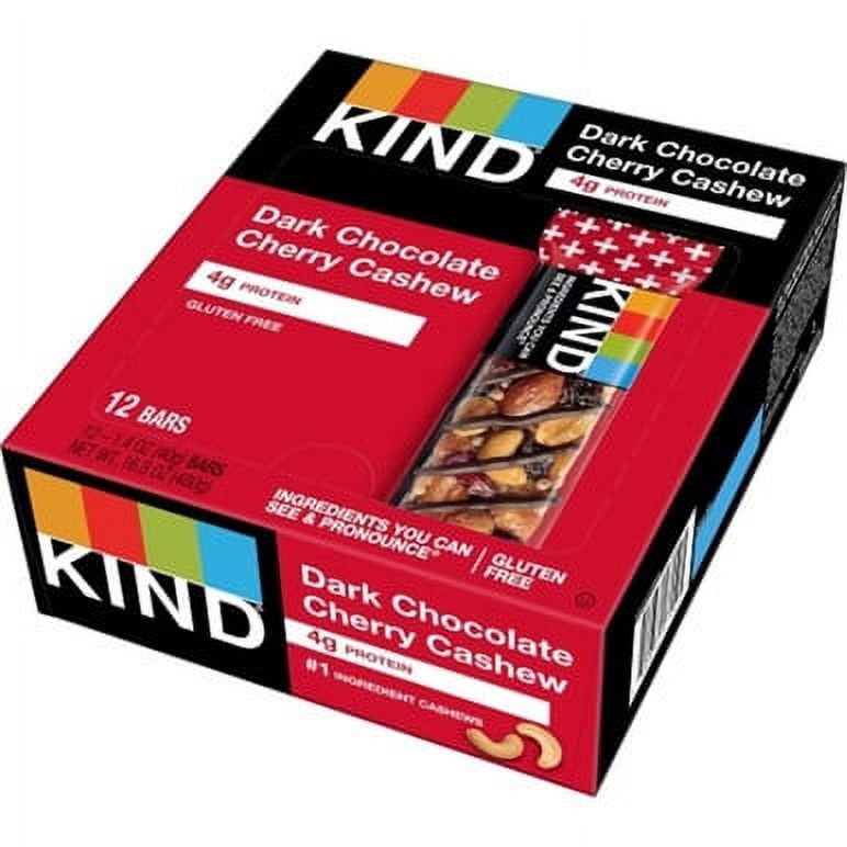 (Price/Case)KIND Dark Chocolate Cherry Cashew Bar 6-12-1.4 Ounce