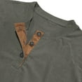 thumbnail image 4 of pstuiky camisas de manga larga para hombre, Camisa informal de moda para hombre, con cuello en V y mangas, transpirable salir tops xxl, 4 of 8