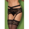 thumbnail image 1 of Women's Black Lace Cage Garter Belt, 1 of 11
