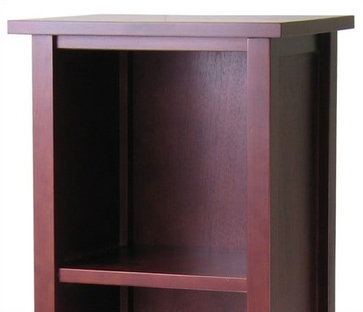 Milan 4-Shelf Tower Bookcase, Walnut