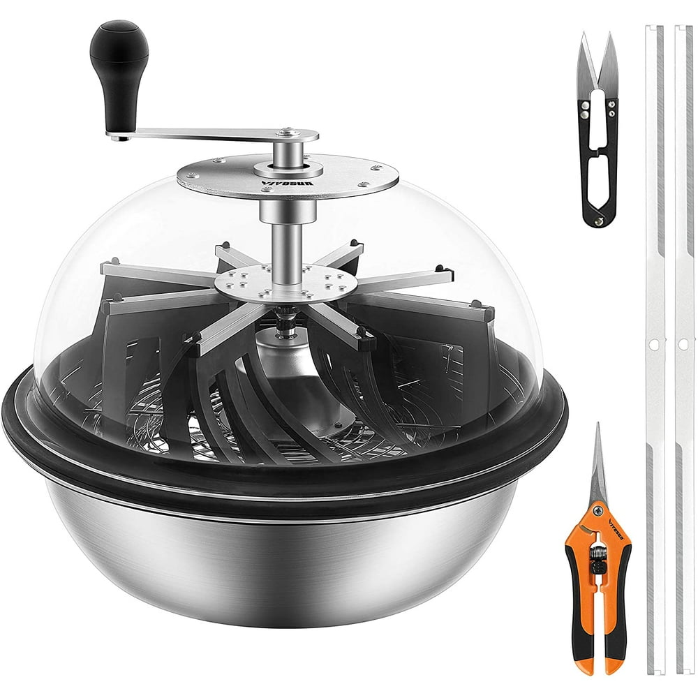 VIVOSUN 19in Bud Leaf Bowl Trimmer with Dome, Blades for Spin Cut