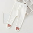 thumbnail image 3 of Usaibhir Newborn Infant Baby Kids Cotton High Waist Footed Pants For Boys and Girls Mosquito Repelling Casual Leggings with Feet 0-18M, 3 of 4