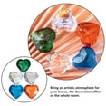 thumbnail image 3 of OUNONA 5-Pack Crystal Heart Prism Hanging Decorations, Assorted Colors for Window, Car, Home, and Party Decor, 3 of 7