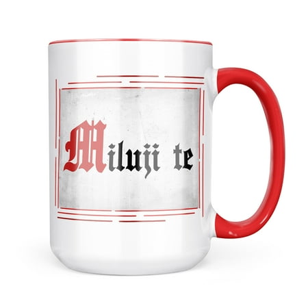 

Neonblond I Love You Czech Classic Print from Czech Republic Mug gift for Coffee Tea lovers
