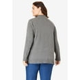 Woman Within Women's Plus Size Cable Knit HalfZip Pullover Sweater