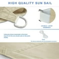 thumbnail image 2 of KANCOKIT Waterproof Sun Shade Sail UV Top Canopy Cover Pool Patio Outdoor Awnings 420D, 2 of 15