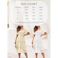 thumbnail image 6 of Women's Summer Casual Flutter Sleeve Square Neck Smocked Midi Dress, 6 of 6