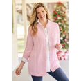 thumbnail image 5 of Woman Within Plus Size Cotton Cable Knit Cardigan Sweater, 5 of 5