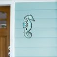 thumbnail image 6 of Seahorse Coastal Wooden House Number Sign by G. DeBrekht | Coastal Sea-Life Decor - MA98517, 6 of 8