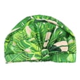 thumbnail image 4 of Bearachild Gorros de baño para ducha Estampado de flores Impermeable Reutilizable Elástico Colorido Universal Largo Sombrero corto Baño Estampado de Juegos de accesorios de baño Árbol de coco Bearachild HA062078-05B, 4 of 6