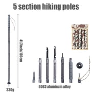 SINGOMON Trekking Pole, Multifunctional Hiking Poles Outdoor Survival Equipment Aluminum Alloy Walking Stick for Hiking Accessories